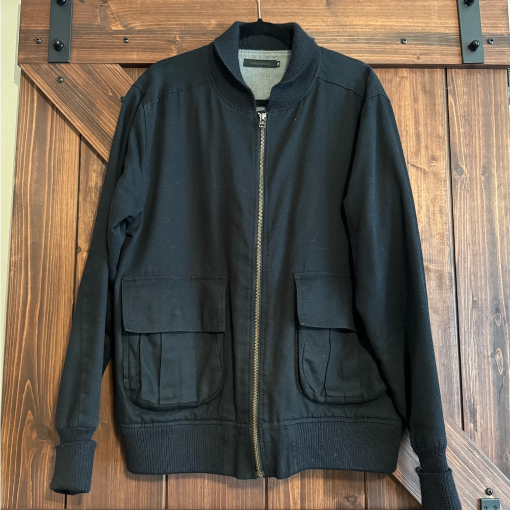 Dunderdon Jacket with Ribbed Collar and Cuffs
